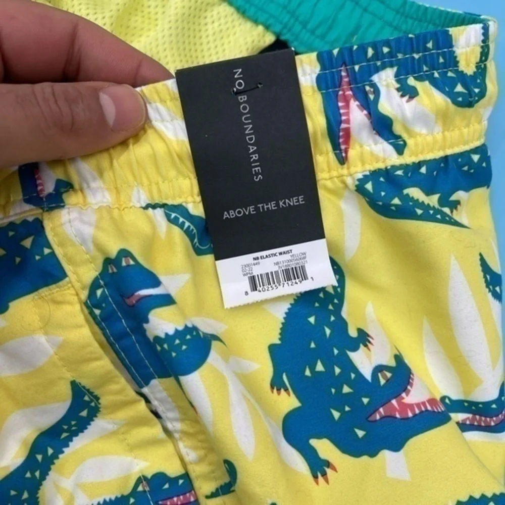 NWT - Alligator Print Swim Trunks